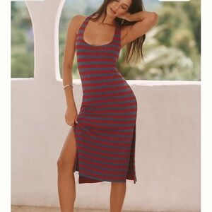 NWT The Maya Long-Sleeve Ruched Cowl-Neck Mini Dress By Anthropologie -Size S